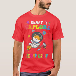 Eplore Second Grade Back To School Astronaut Space T-Shirt
