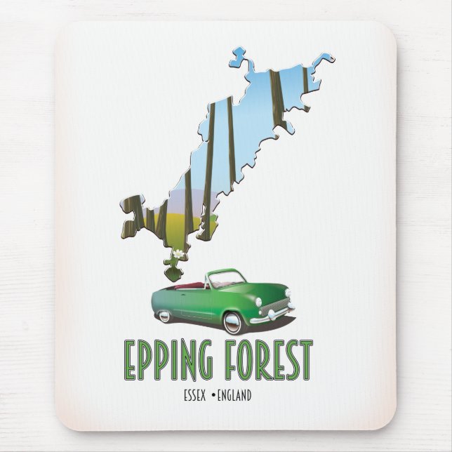 Epping Forest Essex England map Mouse Pad (Front)