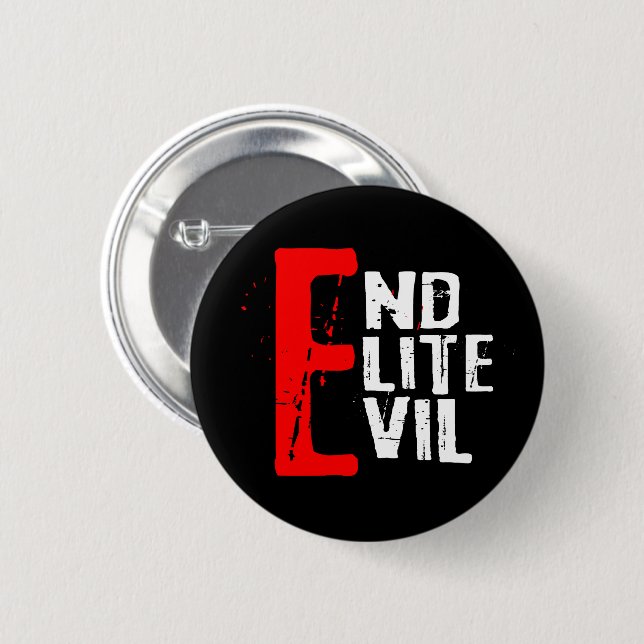 Epstein Files Justice Statement Cover Up 6 Cm Round Badge (Front & Back)