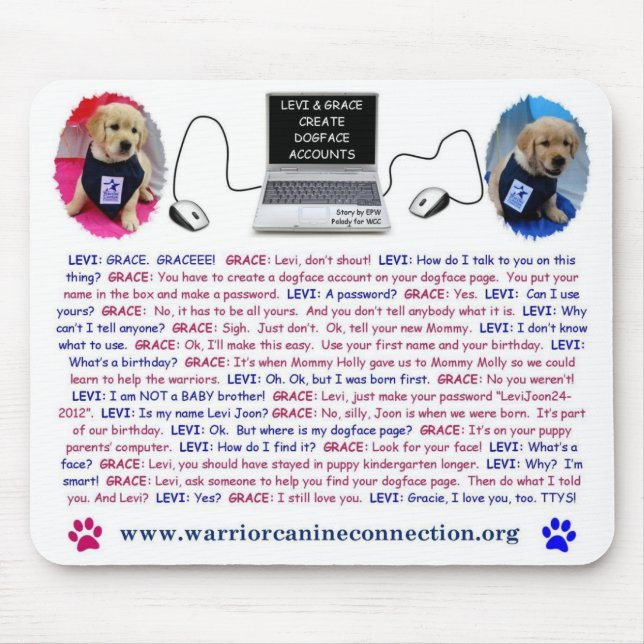 EPW "Bedtime Story" Mousepad (Front)