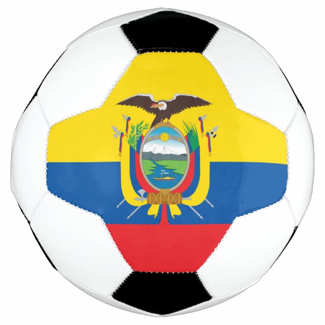 Equador flag Soccer Ball (Front)