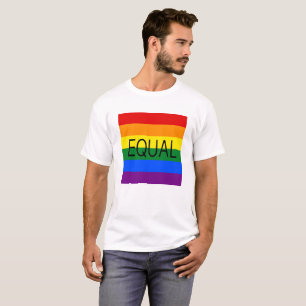 EQUAL Gay Pride Flag T-Shirt