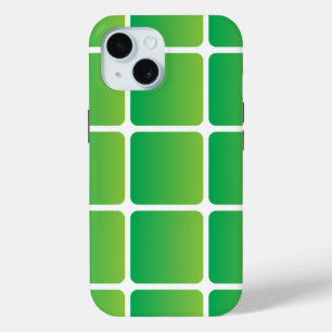 Equal Green Squares  iPhone 15 Case