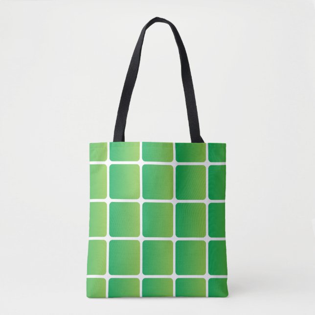 Equal Green Squares  Tote Bag (Front)