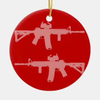 Equal gun rights ar15 ceramic ornament