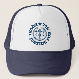 Equal Justice for all-Blue justice badge Trucker Hat