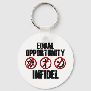 Equal Opportunity Infidel Key Ring
