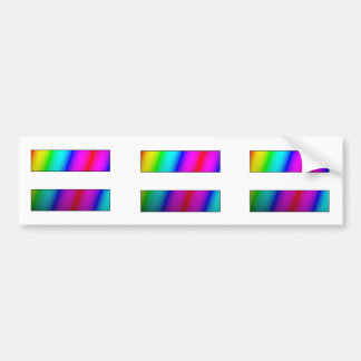 Equal.  Period.  THREE rainbow equality stickers. Bumper Sticker