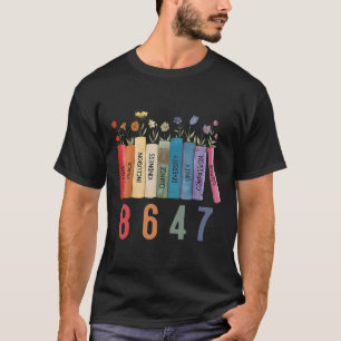 Equal Rights Book Flower 8647 Trump Feminist Women T-Shirt