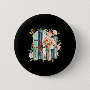 Equal Rights Book Flower Anti Trump Feminist Women 6 Cm Round Badge