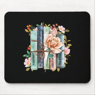 Equal Rights Book Flower Anti Trump Feminist Women Mouse Pad