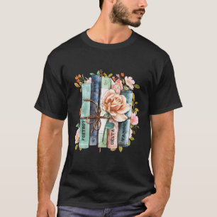 Equal Rights Book Flower Anti Trump Feminist Women T-Shirt