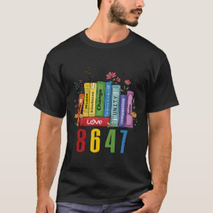 Equal Rights Book Flowers 8647 Trump Feminist Wome T-Shirt