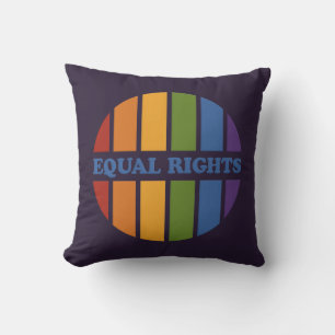Equal Rights custom colour throw pillow