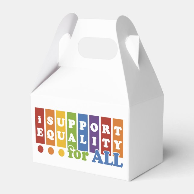 Equal Rights custom favour boxes (Front Side)