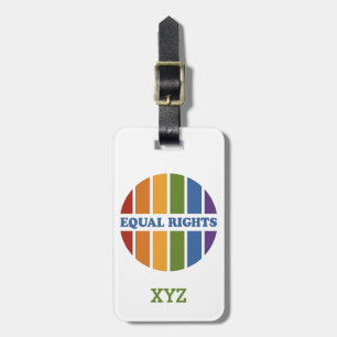 Equal Rights custom luggage tag