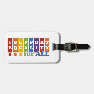 Equal Rights custom luggage tag