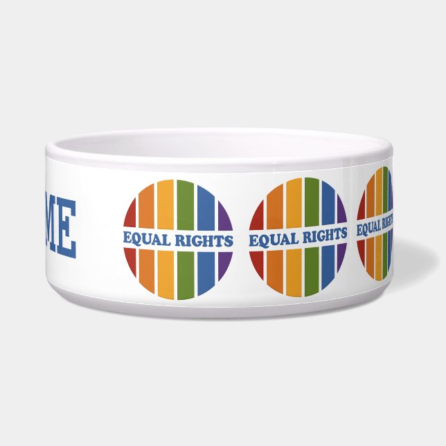 Equal Rights custom pet bowls (Right)