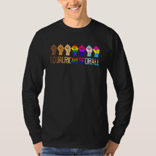 Equal Rights For All Quotes Equality Human Sayings T-Shirt