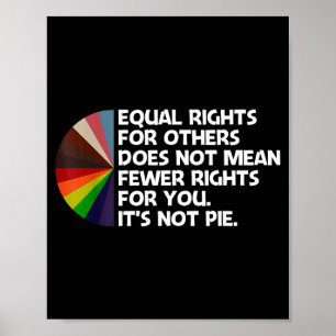 Equal Rights For Others Does Not Mean Fewer Rights Poster