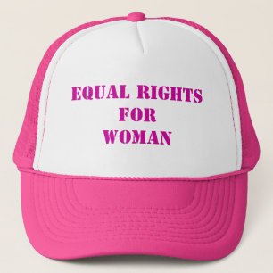 Equal Rights For Woman Pink Trucker Hat