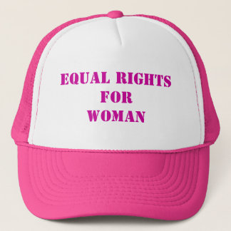 Equal Rights For Woman Pink Trucker Hat