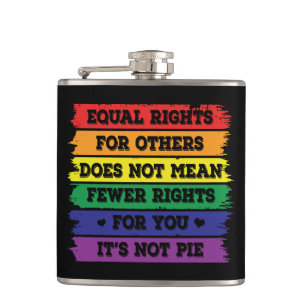 Equal Rights   LGBTQ Rights   Pride Parade   Ally Hip Flask