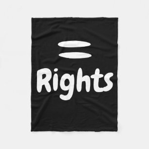 Equal Rights Logo Fleece Blanket
