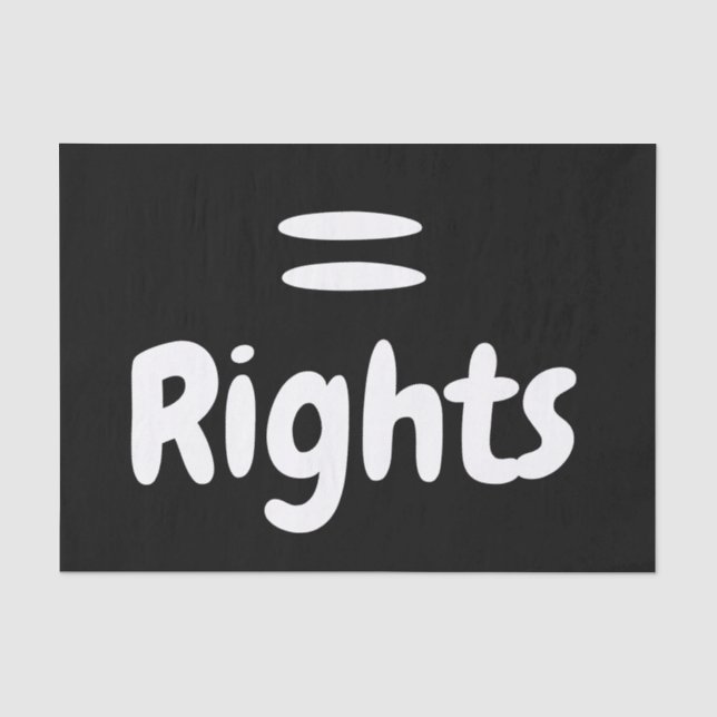 Equal Rights Logo Tissue Paper (Front)