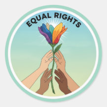 Equal Rights Rainbow Flower – Diversity and Unity