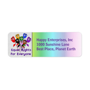 Equal Rights Return Address Label