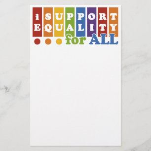 Equal Rights stationary Stationery
