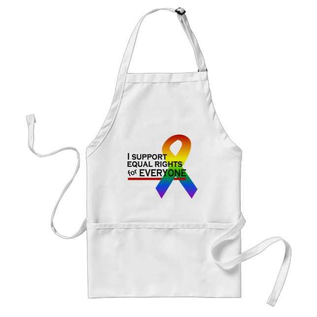 Equal Rights Supporter apron - choose style, colou (Front)