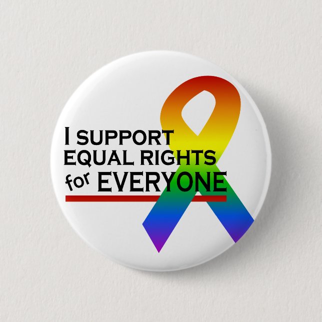 Equal Rights Supporter button (Front)