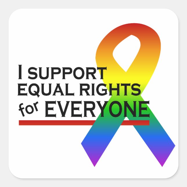 Equal Rights Supporter stickers (Front)