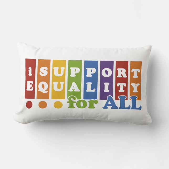 Equal Rights throw pillow (Front)