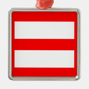 Equal Sign Metal Tree Decoration