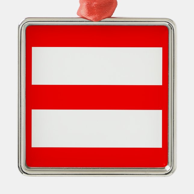 Equal Sign Metal Tree Decoration (Front)