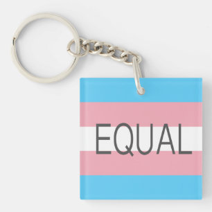 EQUAL Transgender Flag Key Ring