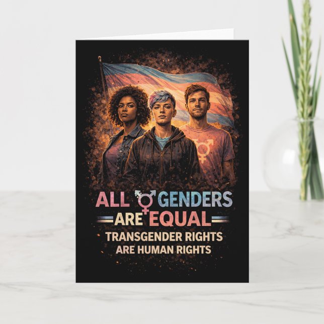 Equal Under Every Flag Holiday Card (Front)