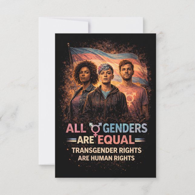 Equal Under Every Flag Thank You Card (Front)