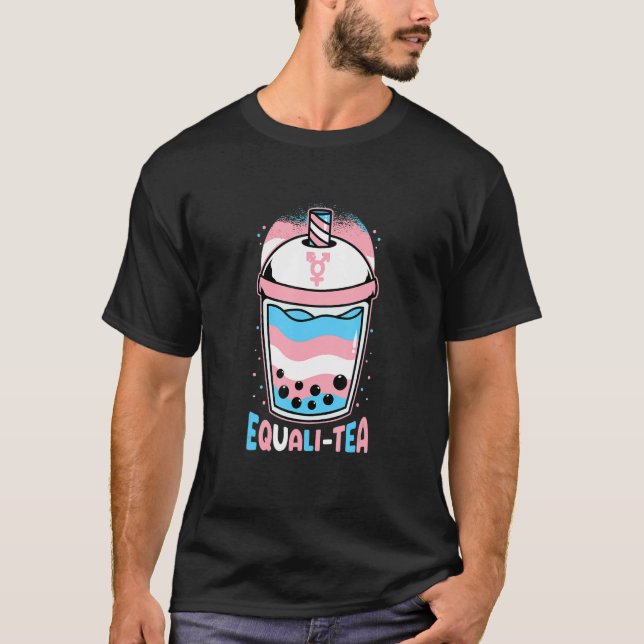 Equali-Tea Transgender Pride Equality Trans Flag S T-Shirt (Front)