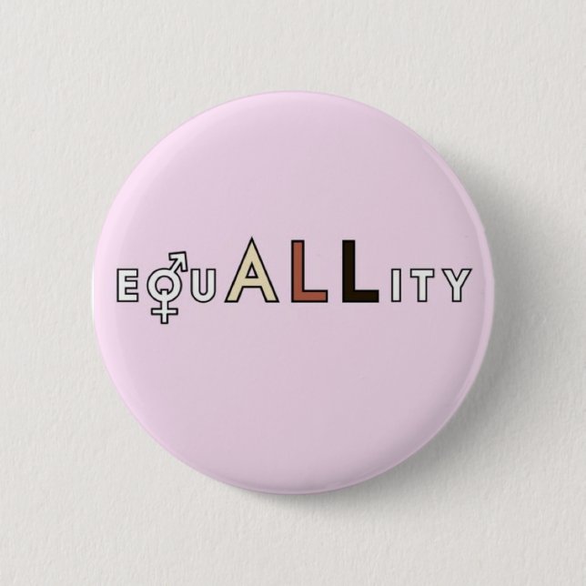 Equality 6 Cm Round Badge (Front)