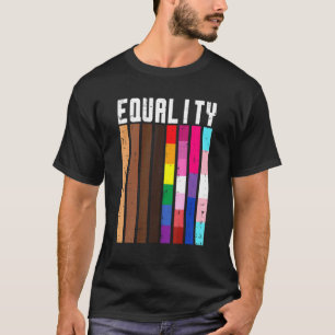 Equality Black Lgbt Pride Rainbow Lesbian Gay Bi T T-Shirt