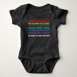 equality black lives matter pride baby shirt