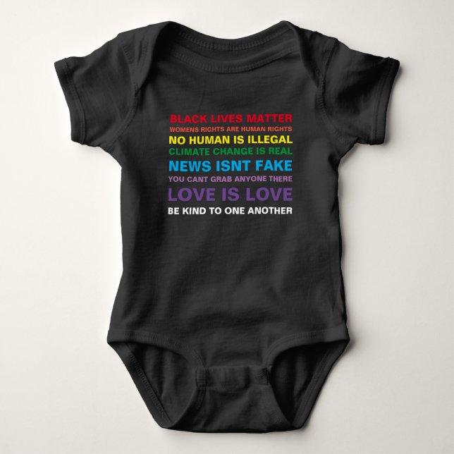equality  black lives matter pride baby shirt (Front)