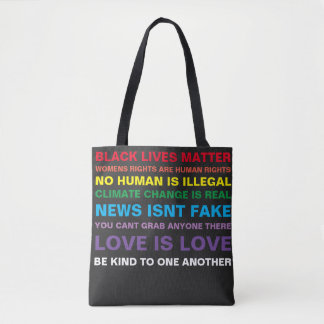 equality  black lives matter pride tote bag