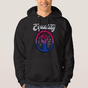 Equality Fist Bisexual Bi Pride Stuff Flag Lgbtq M Hoodie