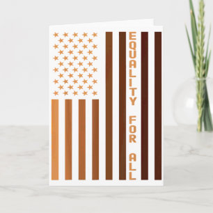 Equality For All Black History Month Women Men Pri Card