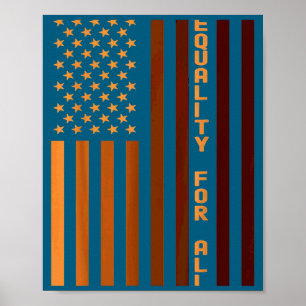 Equality For All Black History Month Women Men Pri Poster